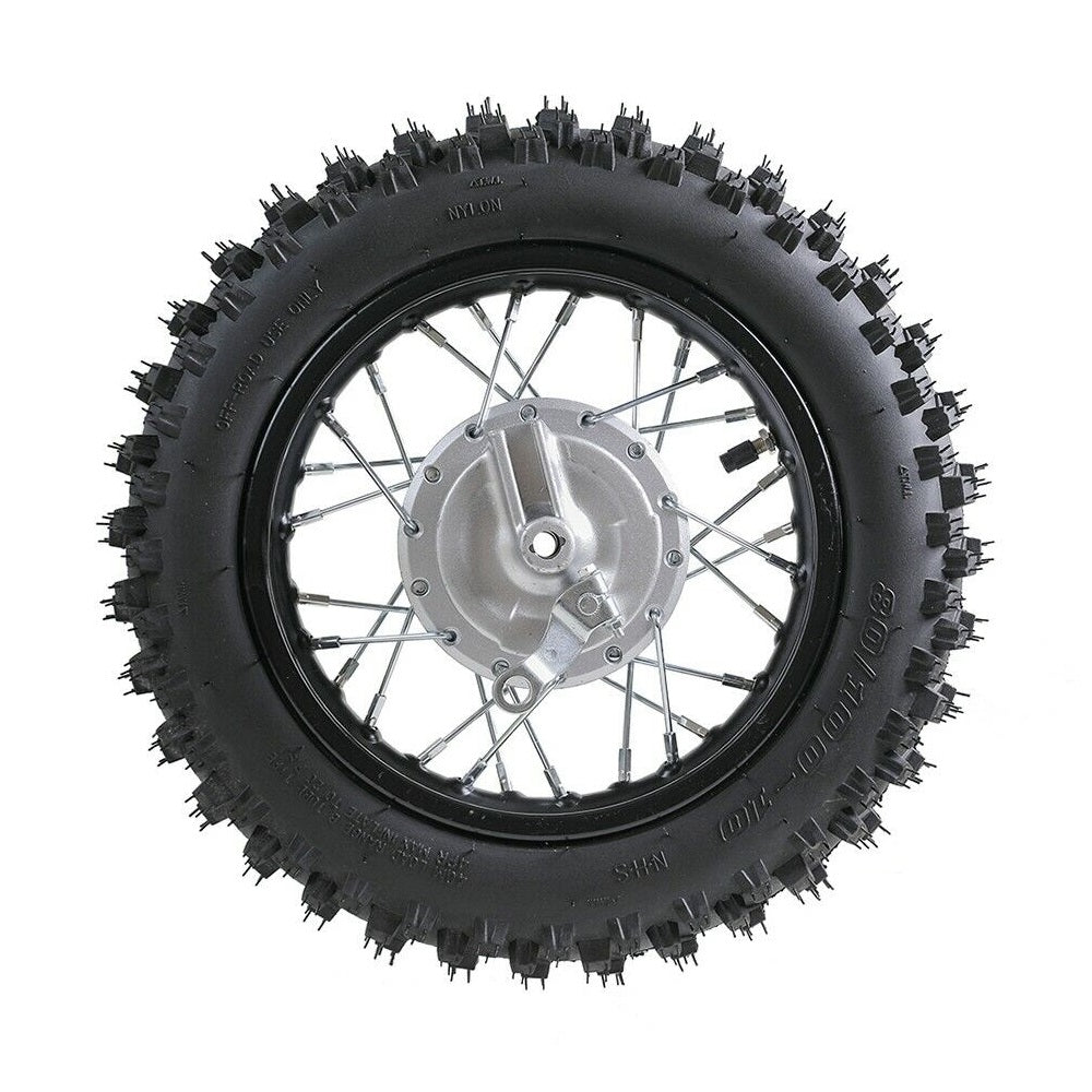 Wheel Rim - Rear - 10" x 1.60 - 12mm ID - Drum Brake - KLX110 KX65 CRF70