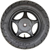 10" 2.15x10 Rear Wheel & Tire 3.50-10 Set 50cc Scooters - 5 Spoke Black