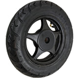 10" 2.15x10 Rear Wheel & Tire 3.50-10 Set 50cc Scooters - 5 Spoke Black
