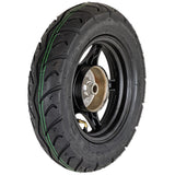 10" 2.15x10 Rear Wheel & Tire 3.50-10 Set 50cc Scooters - 5 Spoke Black