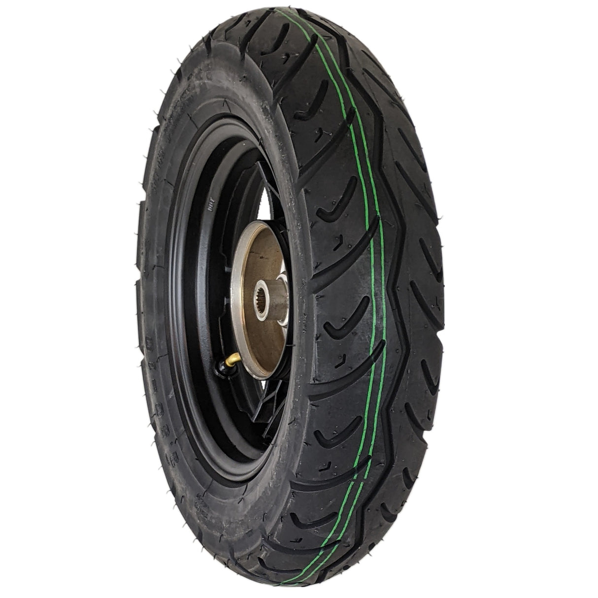 10" 2.15x10 Rear Wheel & Tire 3.50-10 Set 50cc Scooters - 5 Spoke Black