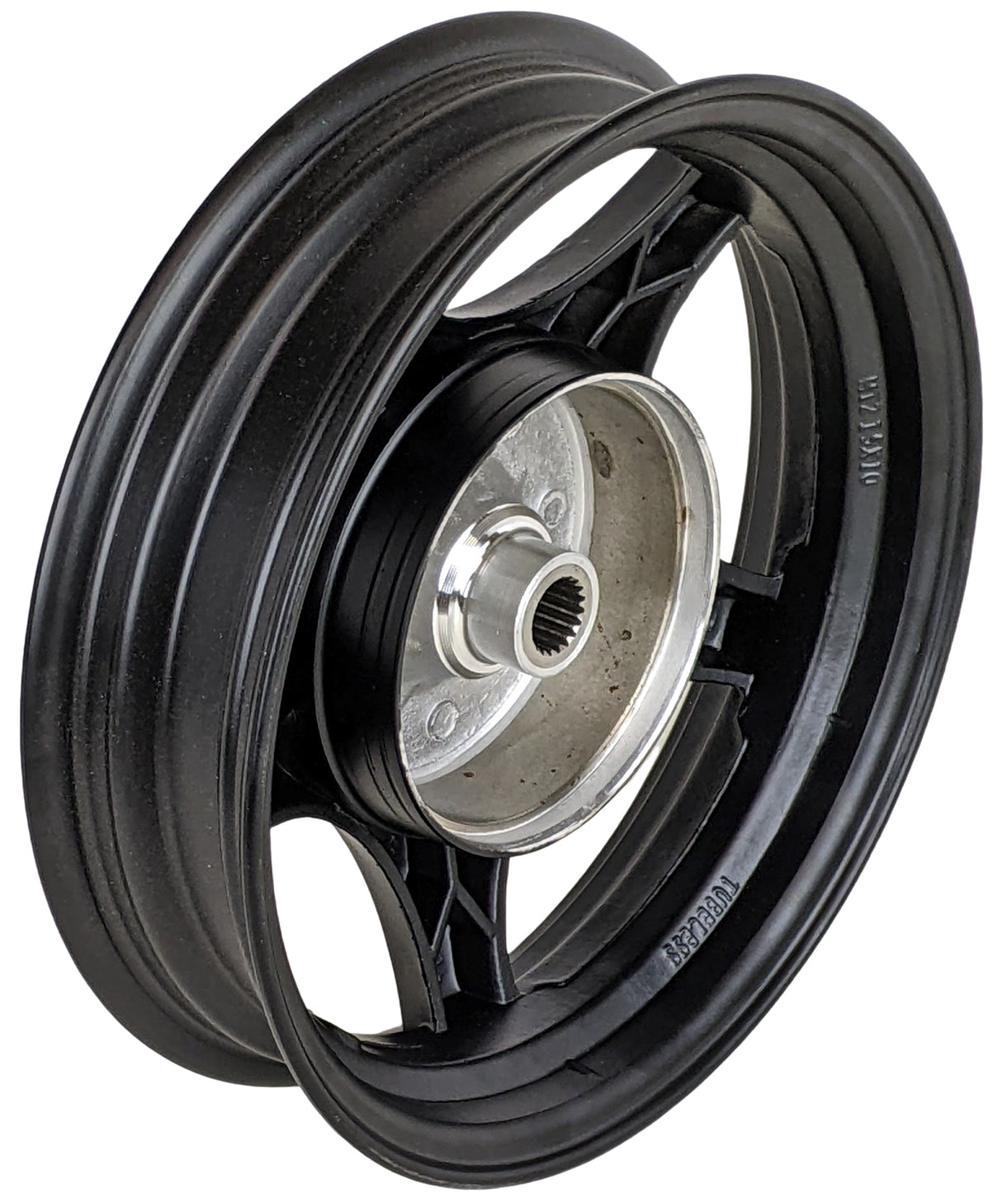 Rear Wheel Rims 50cc Scooters - 10" 2.50x10 Premium 5 Spoke Black Rim Wheel