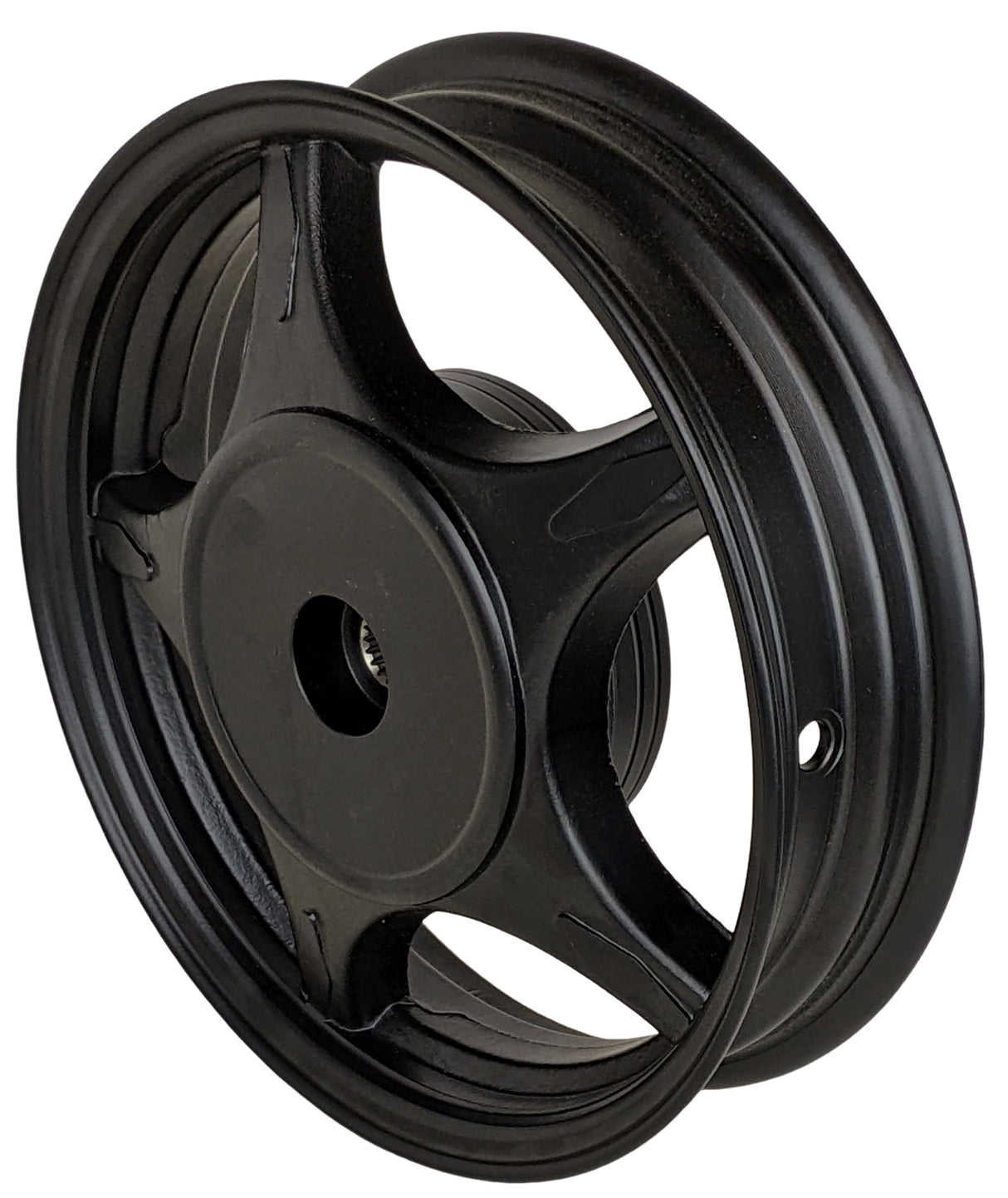 Rear Wheel Rims 50cc Scooters - 10" 2.50x10 Premium 5 Spoke Black Rim Wheel