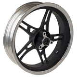 Front Wheel Rim - Tire Rim 13 Inch Mt3.50x13 for Gy6 Scooters - Sleek Black Aluminum Rims 5 Spoke Design