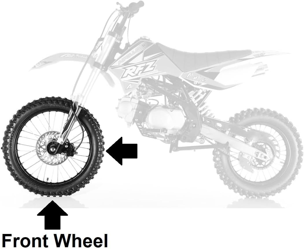 14" Front Wheel Rim Tire 60/100-14 12mm Axle Pit Older Dirt Bike 110cc 125cc SSR