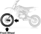 14" Front Wheel Rim Tire 60/100-14 12mm Axle Pit Older Dirt Bike 110cc 125cc SSR
