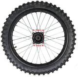 14" Front Wheel Rim Tire 60/100-14 12mm Axle Pit Older Dirt Bike 110cc 125cc SSR