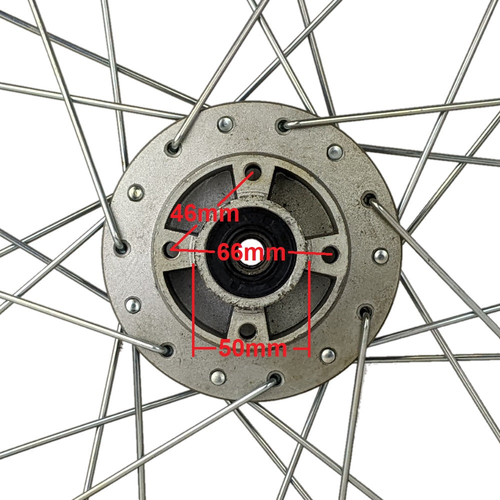 Wheel Rim - Front - 14" Steel 12mm ID - Dirt Bike - Version 36