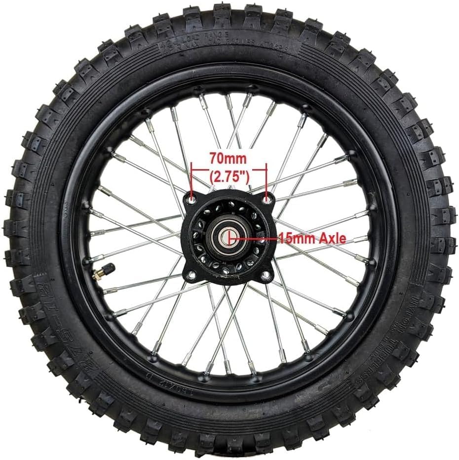 Front Rim Wheel Tire Tube Assembly for Disk Brake Apollo SSR 125cc XR CRF DB Dirt Pit Bike