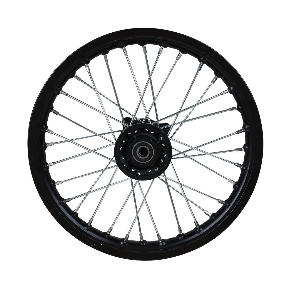 Wheel Rim - Front - 14" 15mm ID - Steel Black