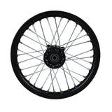 Wheel Rim - Front - 12" 12mm ID - Steel BlacK
