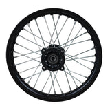 Wheel Rim - Front - 14" 15mm ID - Steel Black