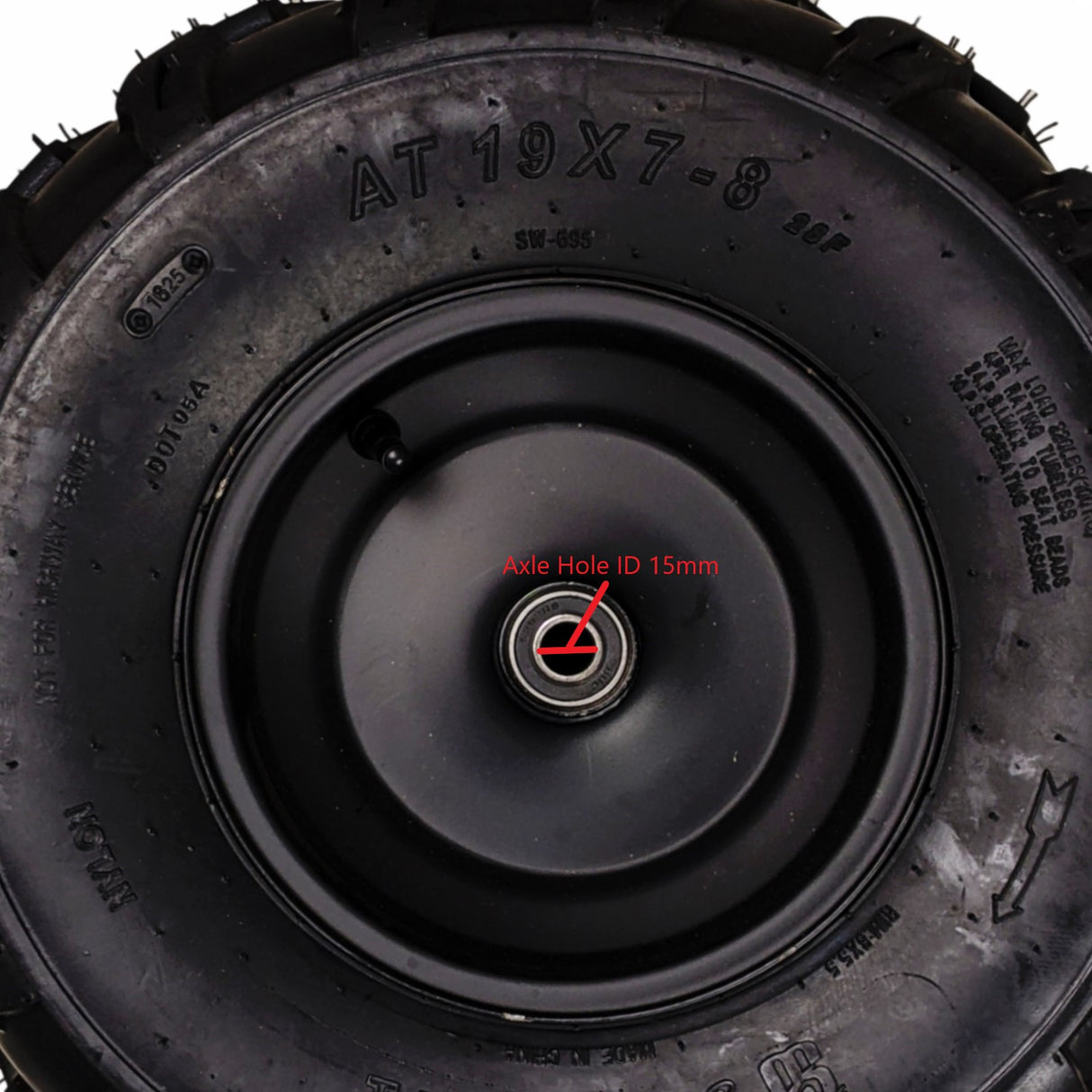 WHL-MB20 - Wheel front with tire AT19x7-8 (TIRE-22)