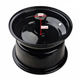 Black Wheel Rim for Coleman CT200U BT200X CT200UEX 196cc Hisun 200-3 200-7, Axis M200 Mini bike (Front Rim)