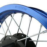 12" x 1.60 Front Wheel Rim 12mm ID - 32 Spokes for SSR SDG KC CRF 50cc-125cc Pit Dirt Bikes BLUE