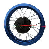 12" x 1.60 Front Wheel Rim 12mm ID - 32 Spokes for SSR SDG KC CRF 50cc-125cc Pit Dirt Bikes BLUE