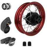 12" x 1.60 Front Wheel Rim Kit 32 Spokes for SSR SDG KC CRF 50cc-125cc Pit Bike - RED
