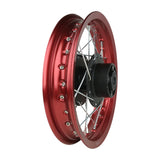 12" x 1.60 Front Wheel Rim Kit 32 Spokes for SSR SDG KC CRF 50cc-125cc Pit Bike - RED