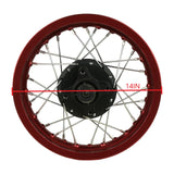 12" x 1.60 Front Wheel Rim 12mm ID 32 Spokes for 50cc-125cc Pit Dirt Bikes RED