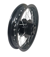 Wheel Rim - Front - 12" x 1.60 - 12mm ID - 32 Spokes Aluminum BLACK