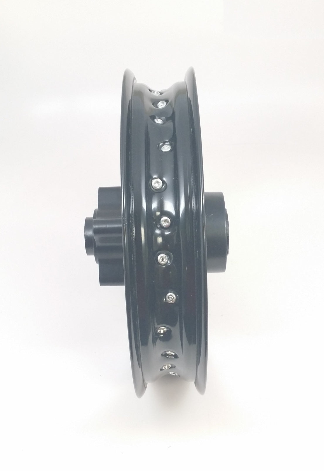 Wheel Rim - Front - 12" x 1.60 - 12mm ID - 32 Spokes Aluminum BLACK