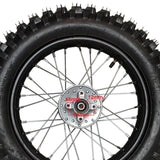 12" Rear Wheel 12mm Axle Hole - Sprocket, Rotor Tire & Tube Preinstalled