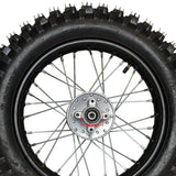 12" Rear Wheel 12mm Axle Hole - Sprocket, Rotor Tire & Tube Preinstalled