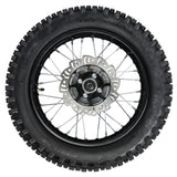 14" Rear Wheel 12mm Axle Hub  - Dirt bike Rims, Sprocket, Rear Rotor, and Rear Axle