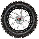 14" Rear Wheel 12mm Axle Hub  - Dirt bike Rims, Sprocket, Rear Rotor, and Rear Axle