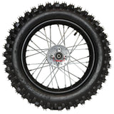 14" Rear Wheel 12mm Axle Hub  - Dirt bike Rims, Sprocket, Rear Rotor, and Rear Axle