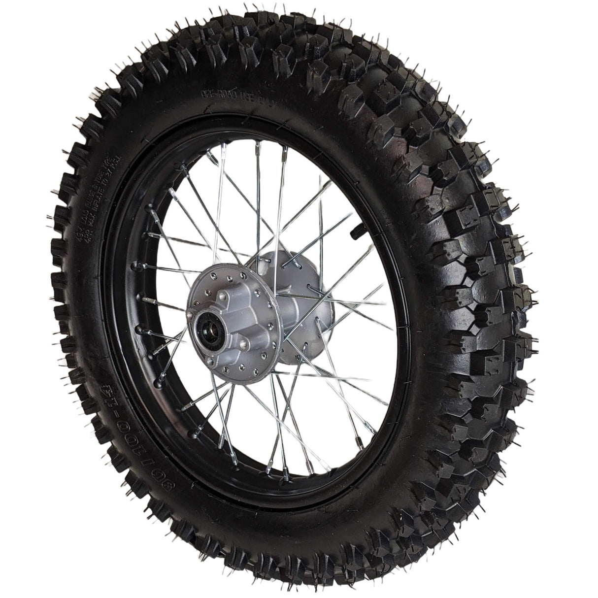 14" Rear Wheel 12mm Axle Hub  - Dirt bike Rims, Sprocket, Rear Rotor, and Rear Axle