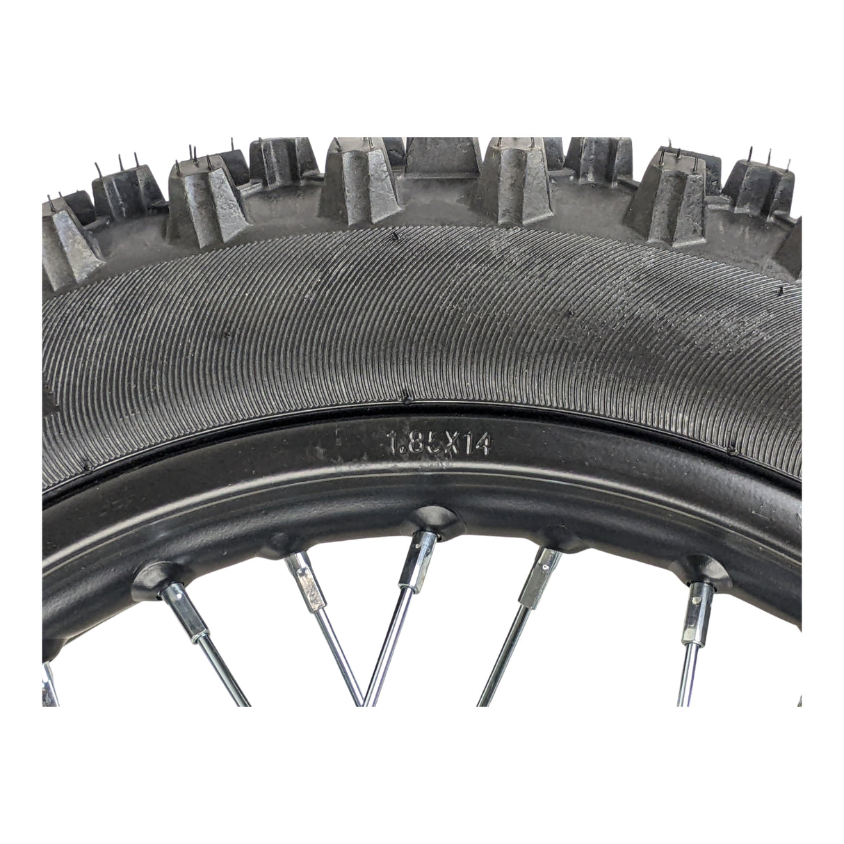 14" Rear Wheel 12mm Axle Hub  - Dirt bike Rims, Sprocket, Rear Rotor, and Rear Axle