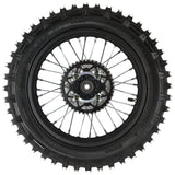14" Rear Wheel Rim Tire Assembly For Dirt Pit Bike Trail 90/100-14 Rear Wheel Rim Tire Fits 125/140/150/160cc Pit Dirt Bike KLX65 Apollo Kayo TT 125 140 Includes Brake Rotor and Sprocket (14 inch)
