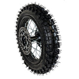 14" Rear Wheel Rim Tire Assembly For Dirt Pit Bike Trail 90/100-14 Rear Wheel Rim Tire Fits 125/140/150/160cc Pit Dirt Bike KLX65 Apollo Kayo TT 125 140 Includes Brake Rotor and Sprocket (14 inch)