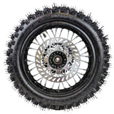 14" Rear Wheel Rim Tire Assembly For Dirt Pit Bike Trail 90/100-14 Rear Wheel Rim Tire Fits 125/140/150/160cc Pit Dirt Bike KLX65 Apollo Kayo TT 125 140 Includes Brake Rotor and Sprocket (14 inch)