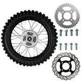 18" Rear Wheel Assembly - Apollo DB-36 Preassembled with Rotor Sprocket Tire and Tube