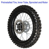 18" Rear Wheel Assembly - Apollo DB-36 Preassembled with Rotor Sprocket Tire and Tube
