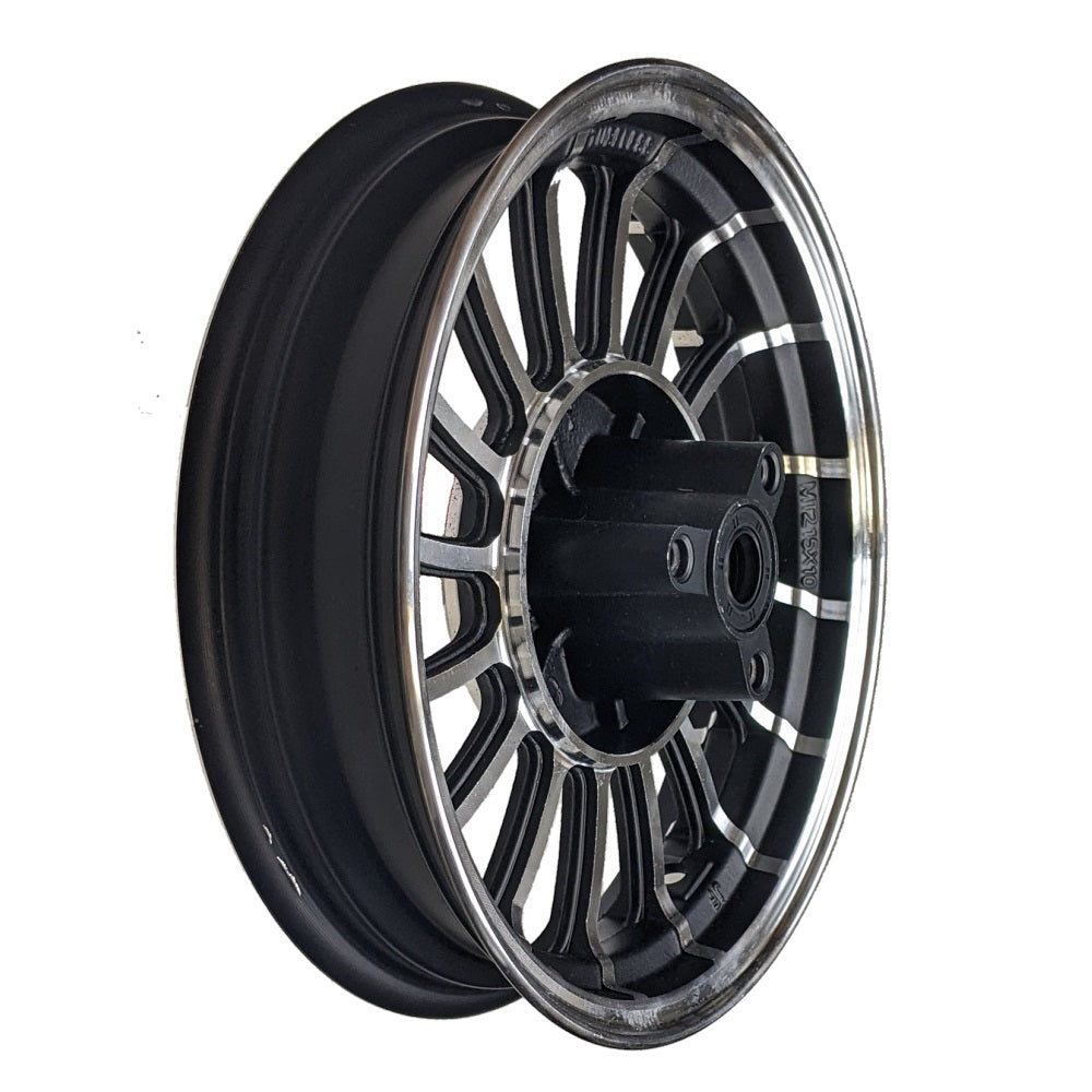 10" 2.15x10 Front & 2.50x10 Rear Aluminum Wheel Rim Set for 50cc Scooters