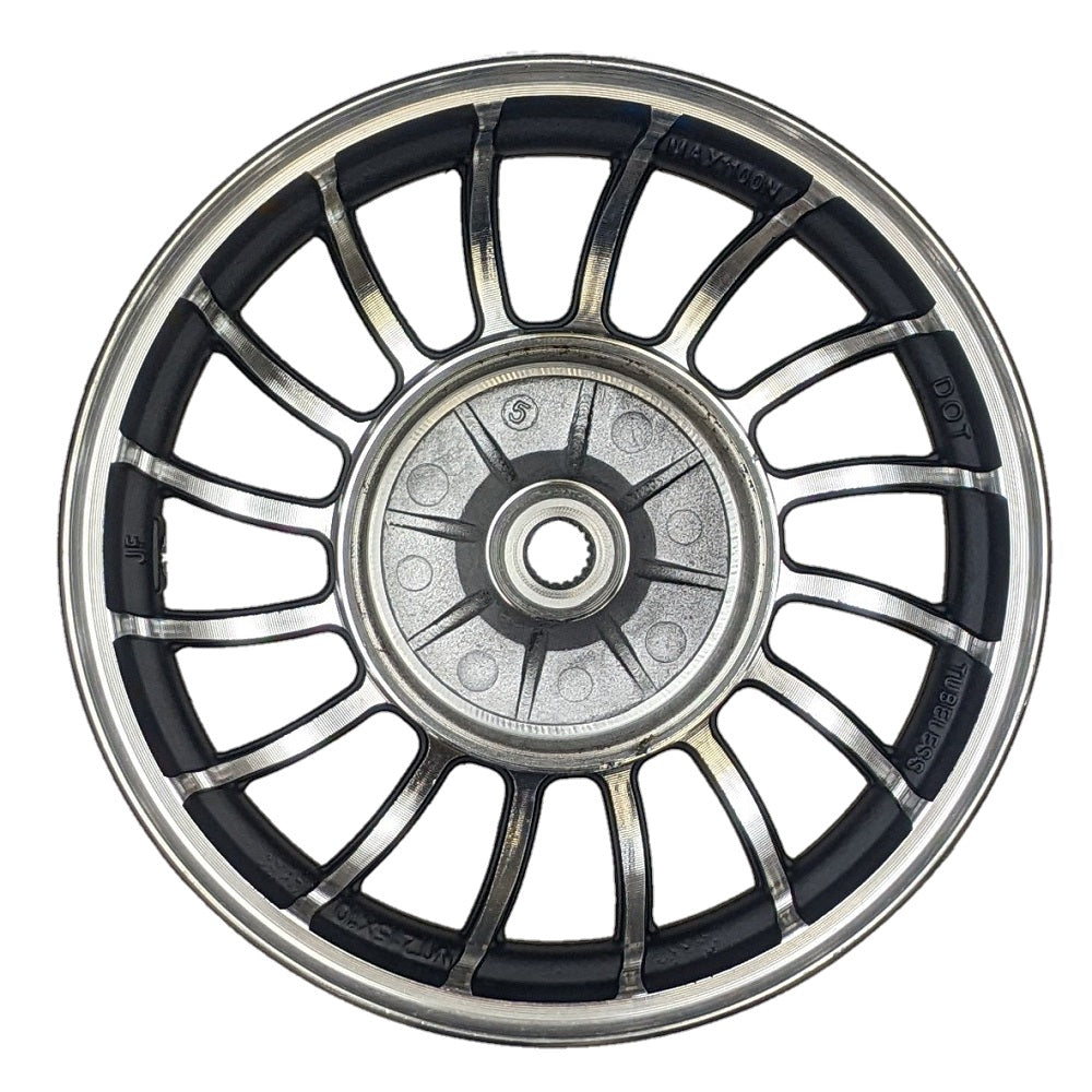 10" 2.15x10 Front & 2.50x10 Rear Aluminum Wheel Rim Set for 50cc Scooters