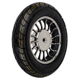 10" Tire 3.50-10 & 2.15x10 Rear Wheel - Preinstalled - 50cc Scooters