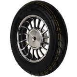 10" Tire 3.50-10 & 2.15x10 Rear Wheel - Preinstalled - 50cc Scooters