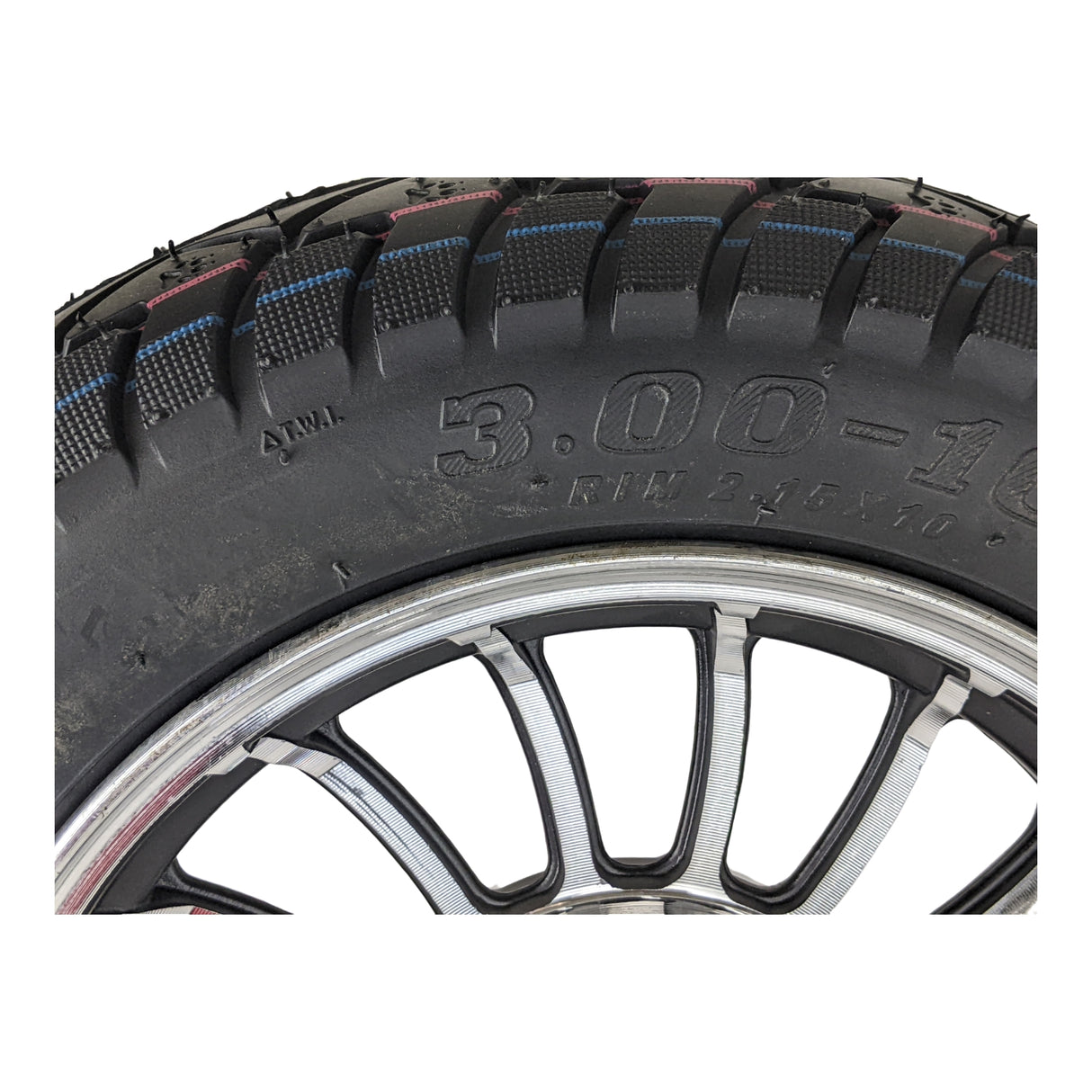 10" 2.15x10 Front Wheel & Tire 3.00-10 Set 50cc Scooters