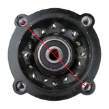 Wheel Rim - Rear 12" and 14" - 12mm and 15mm ID -Version Hub C 12 Wheel / Aluminum 12mm / Black