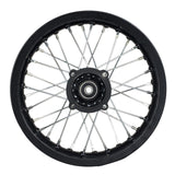 Wheel Rim - Rear 12" and 14" - 12mm and 15mm ID -Version Hub C 12 Wheel / Aluminum 12mm / Black
