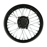 12" Rear Rim Kit for Apollo SSR 125cc XR CRF 70 110 Dirt Bike Motocross Black