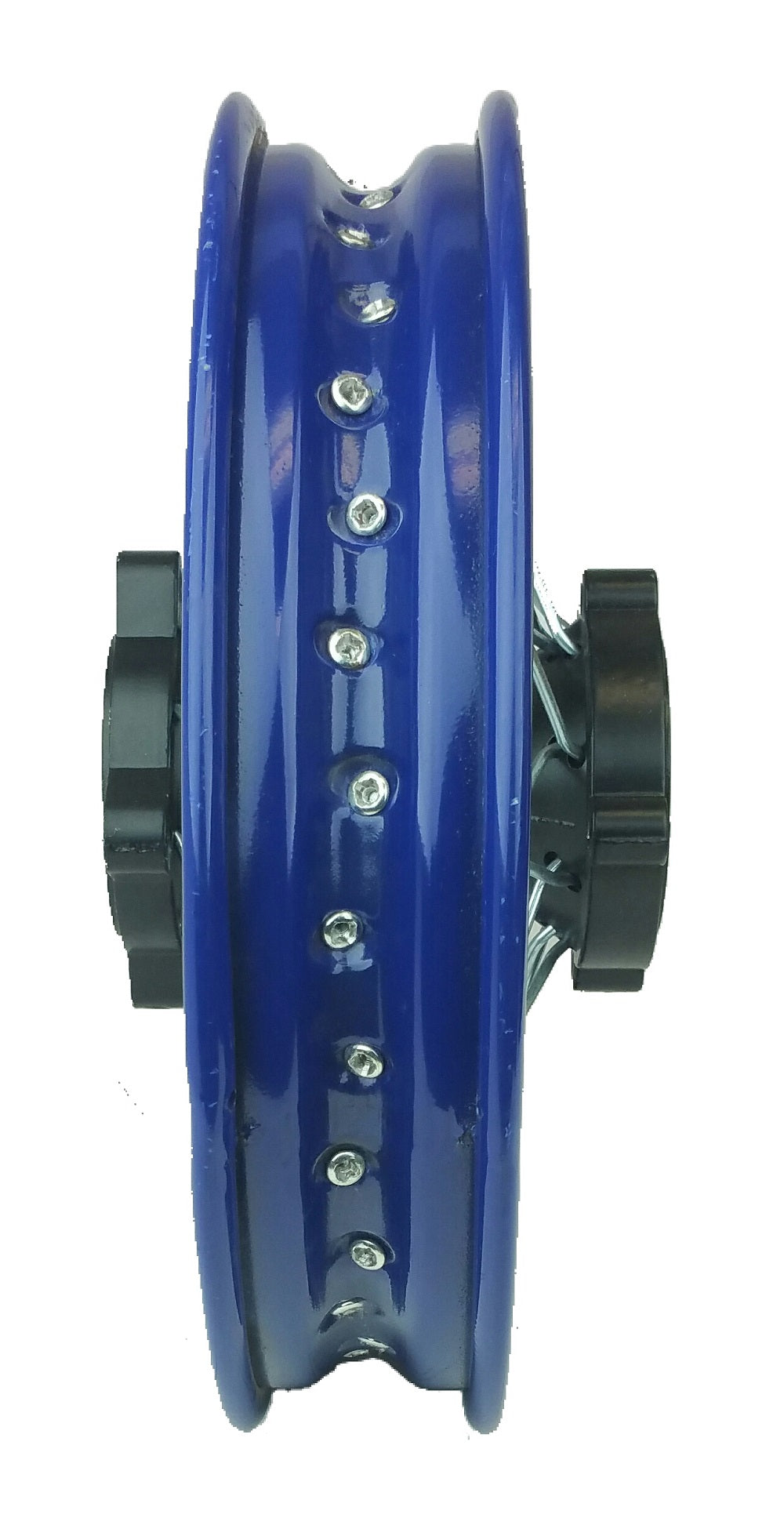 Wheel Rim - Rear - 12" x 1.60 - 12mm ID - 32 Spokes Steel BLUE