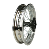 12" Rear Rim Kit with for CRF 70 Apollo SSR Taotao Dirt Bike Motocross - Chrome