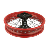 12" Rear Rim Kit for Apollo SSR 125cc XR CRF 70 110 Pit Dirt Bike Motocross Red