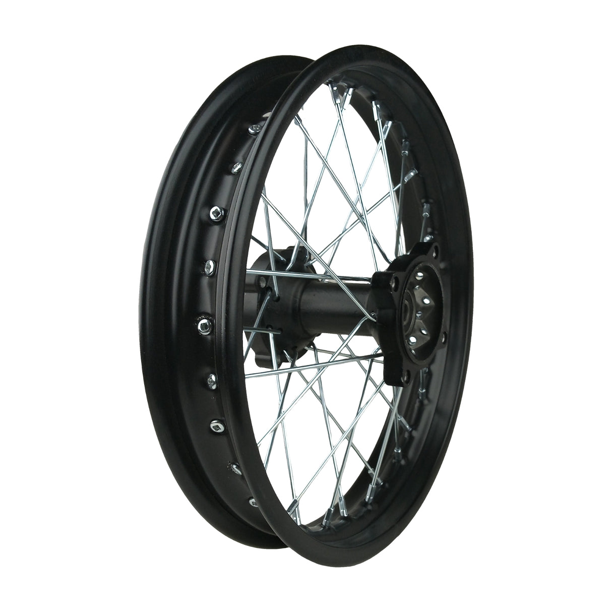 1.85 x 14 Dirt Bike Rear Wheel Rim Kit KLX125 RM80 Apollo 125 Motocross - Black