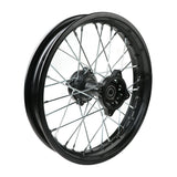 Wheel Rim - Rear 12" and 14" - 12mm and 15mm ID -Version Hub C 14 Wheel / Steel 15mm / Black